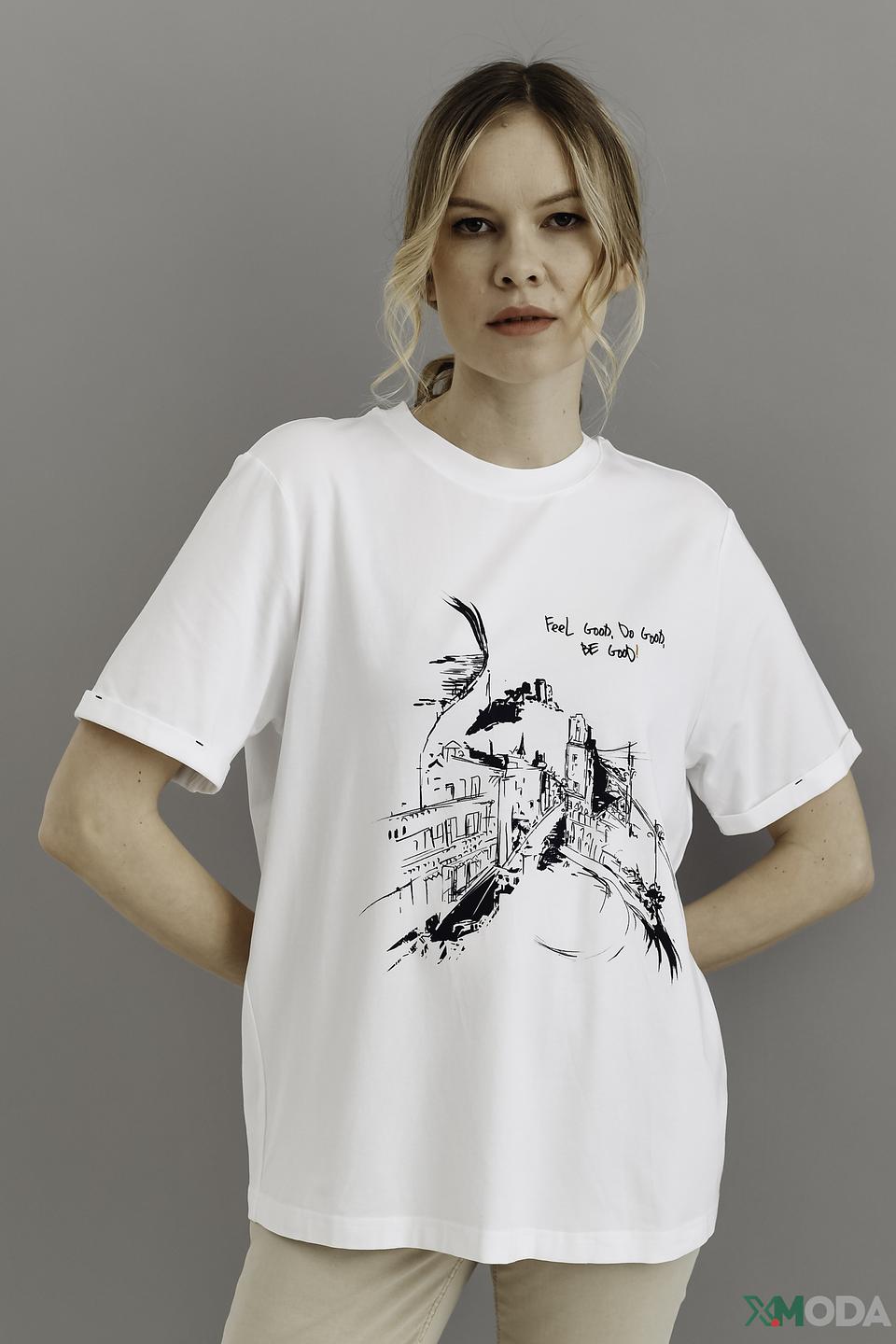 Футболка Be Yourself с принтом