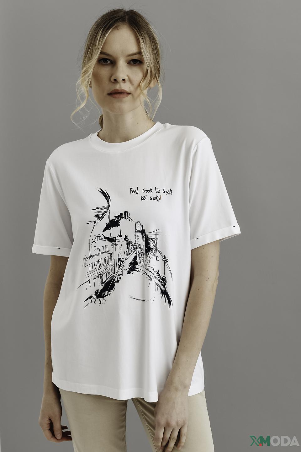 Футболка Be Yourself с принтом