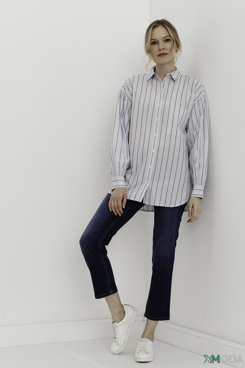 Джинсы Zerres с контрастной строчкой синие