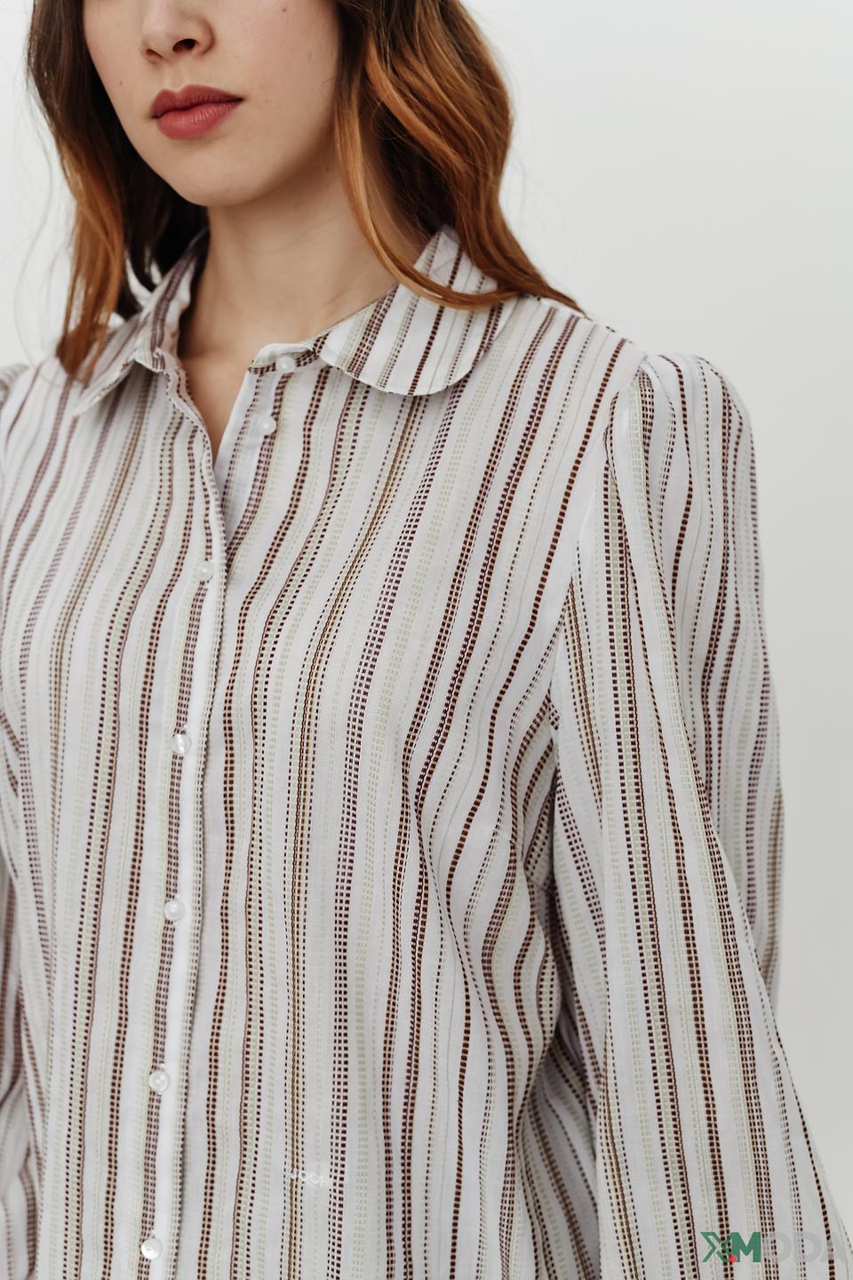 Рубашка Joop! в полоску с рукавами-фонариками