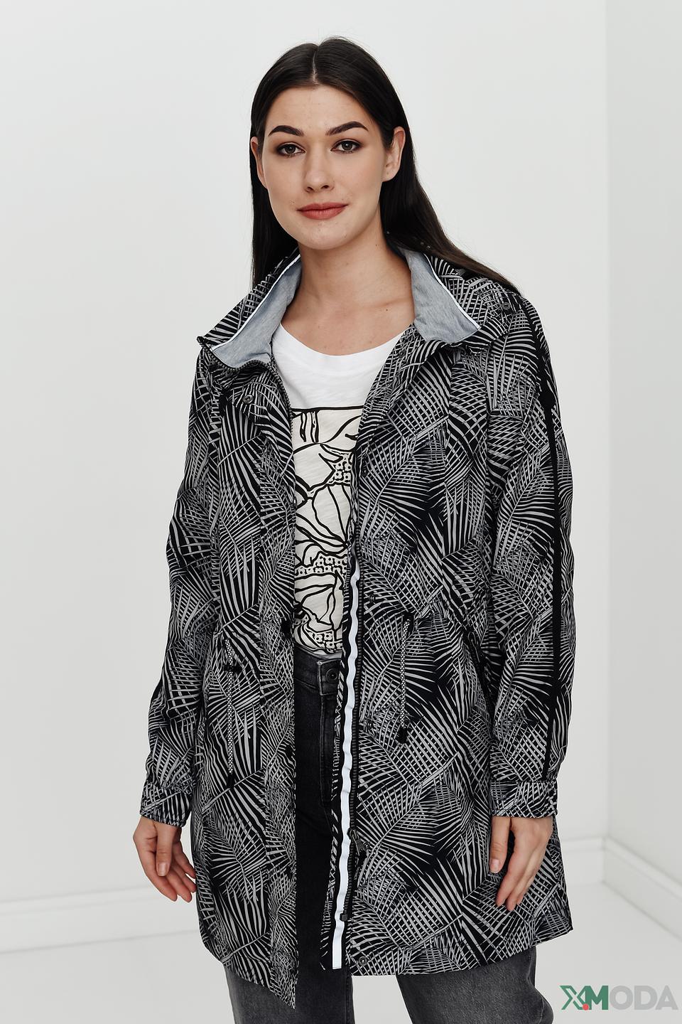 Куртка District с геометрическим принтом