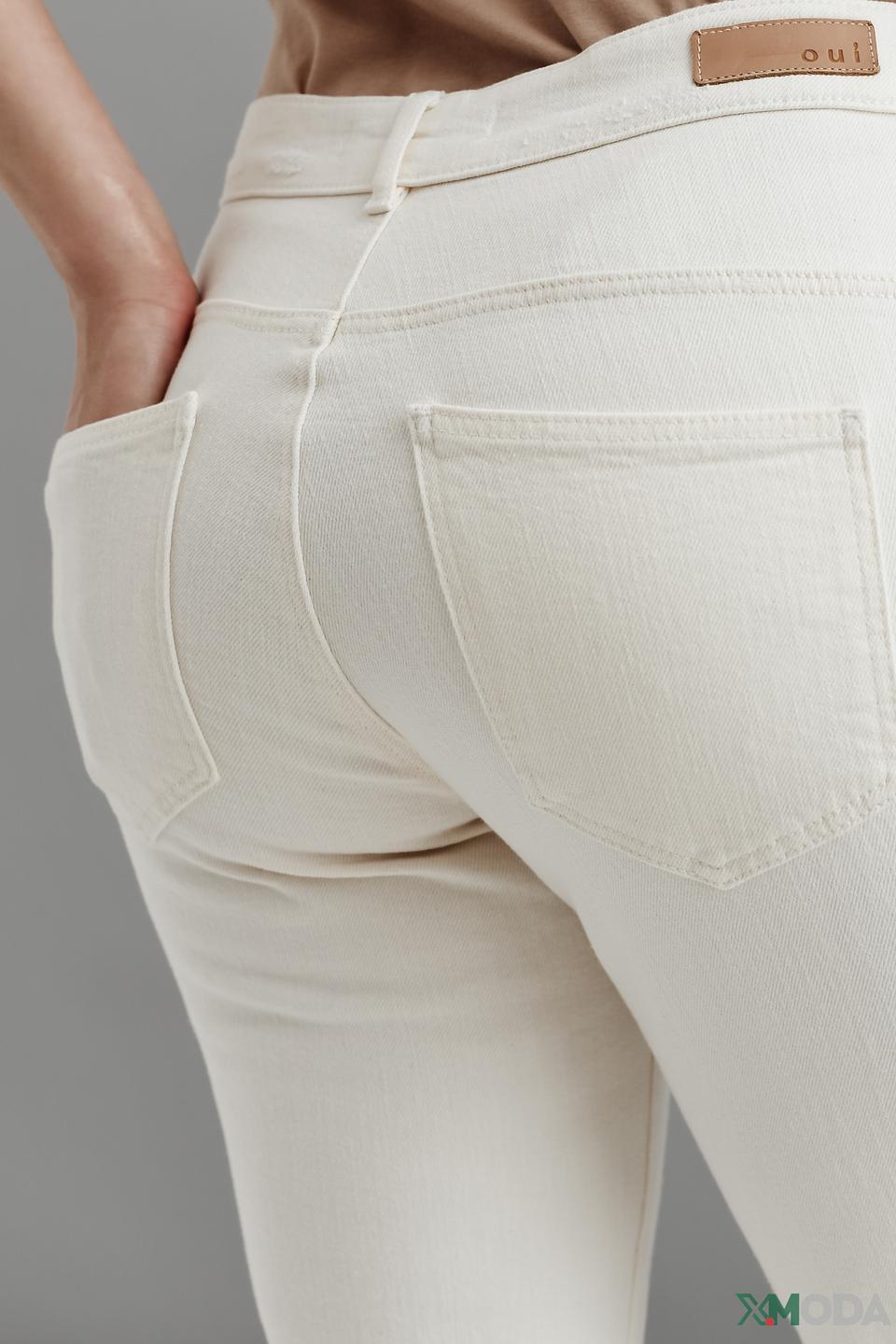 Джинсы Oui белые прямые
