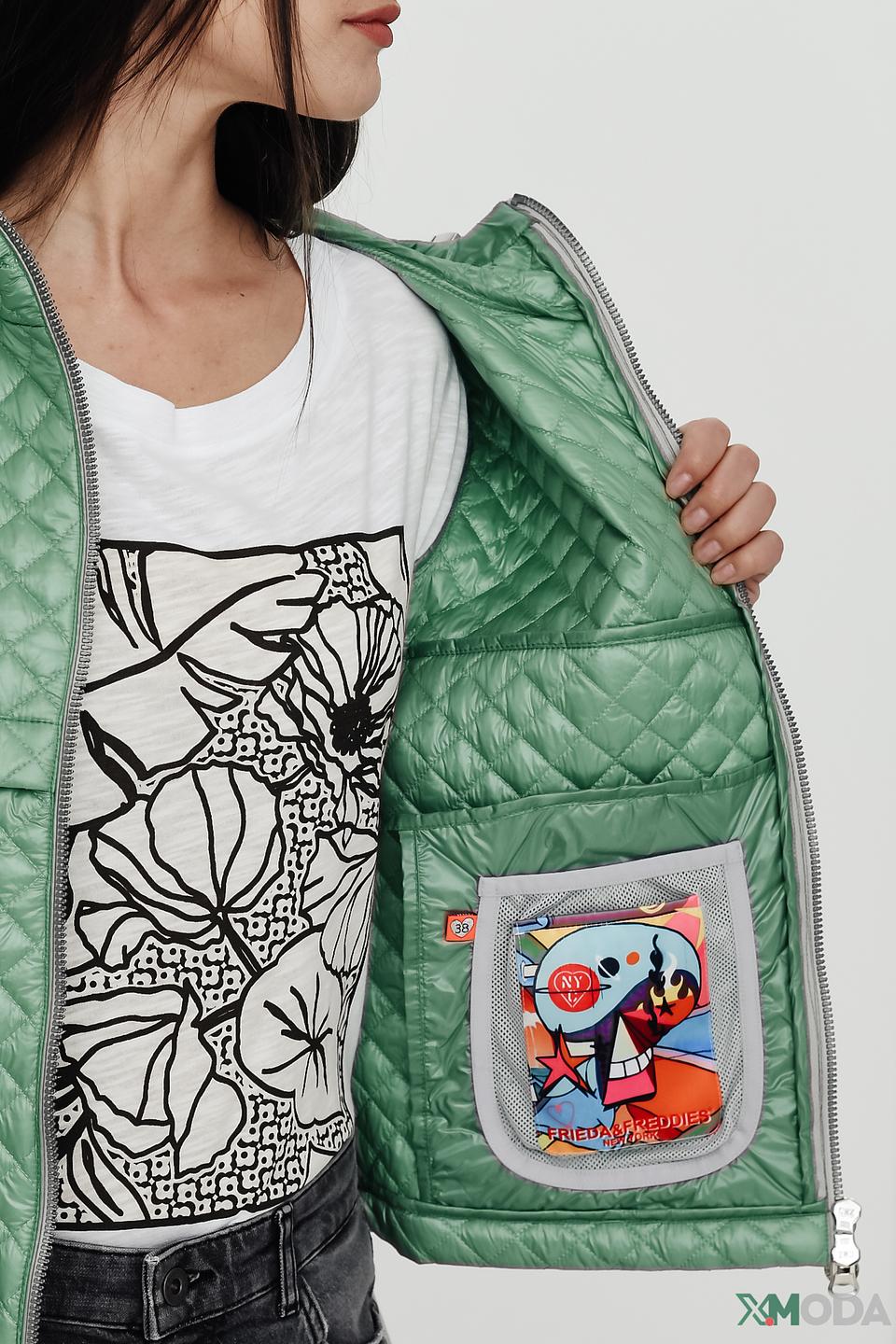 Куртка Frieda and Freddies стеганая мятная