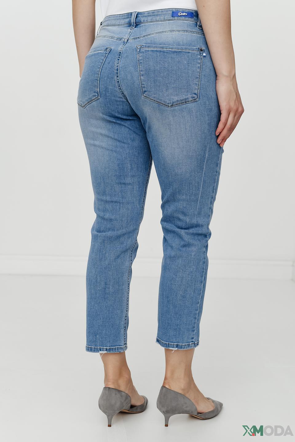 Джинсы Ppep. с потертостями голубые