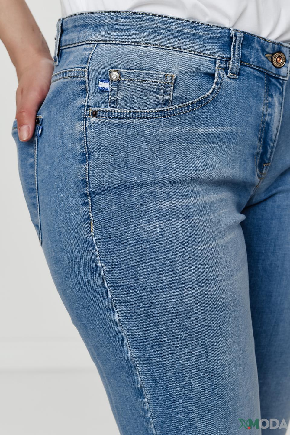 Джинсы Ppep. с потертостями голубые