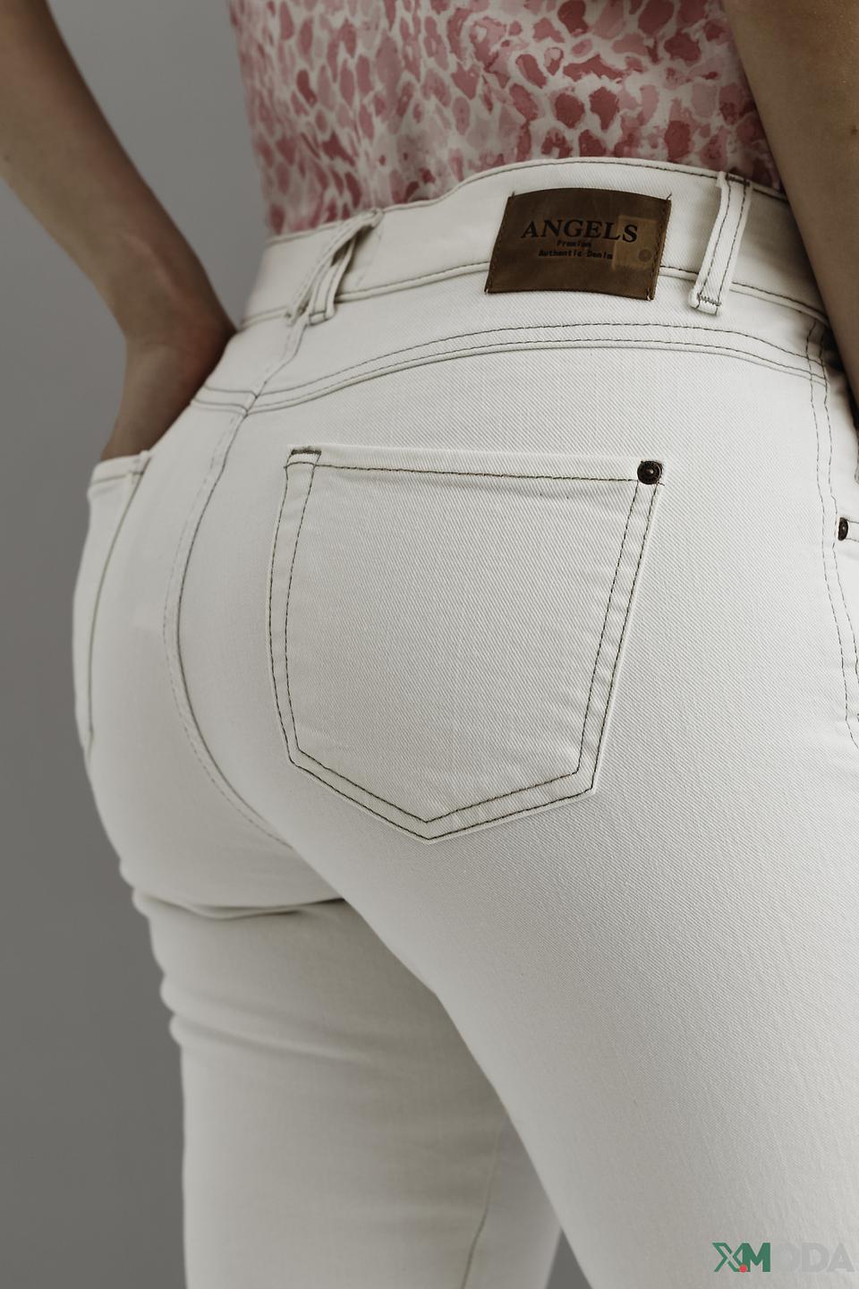Джинсы Angels укороченные белые