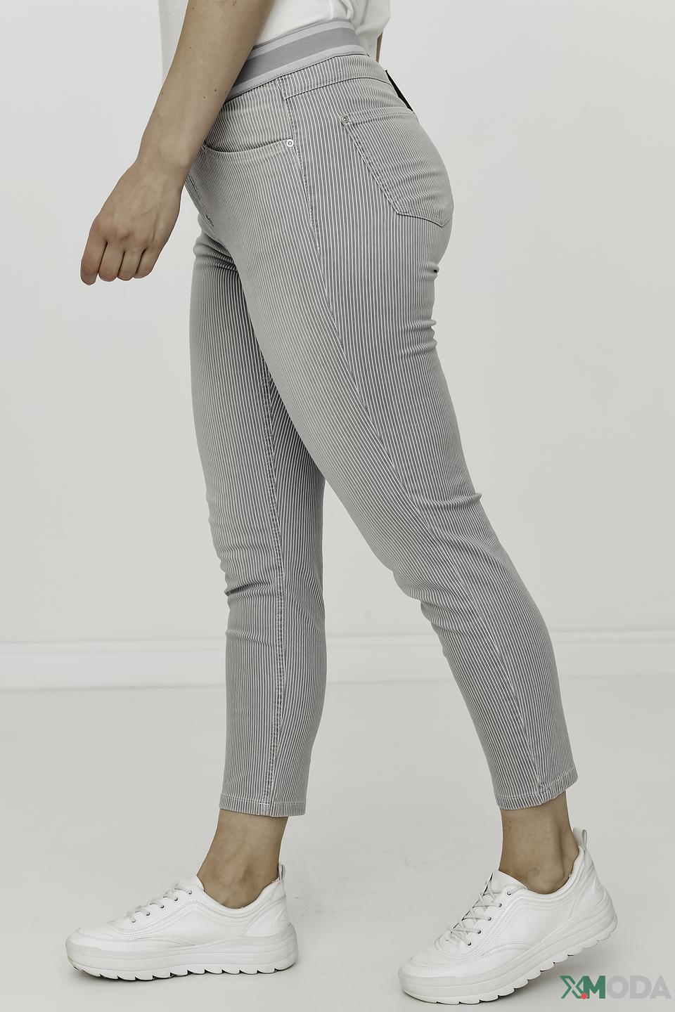 Джинсы Angels в полоску серые