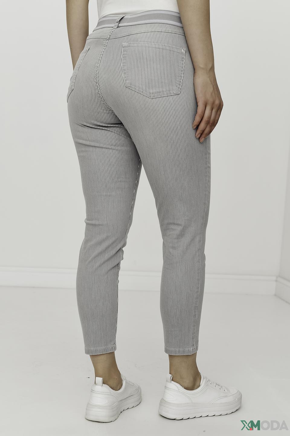 Джинсы Angels в полоску серые