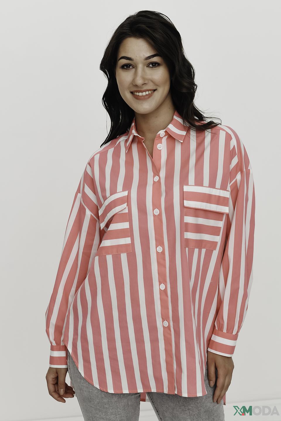 Рубашка You Just White в полоску