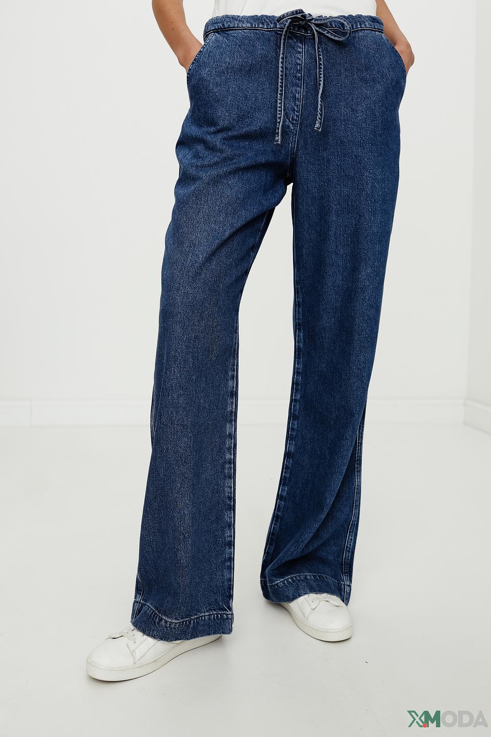 Брюки Ice Play джинсовые с завязками синие