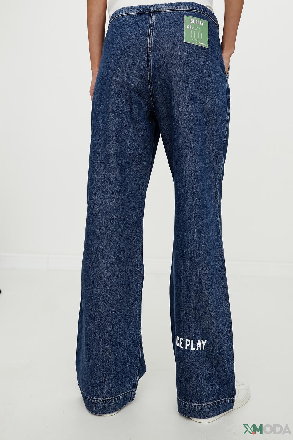 Брюки Ice Play джинсовые с завязками синие