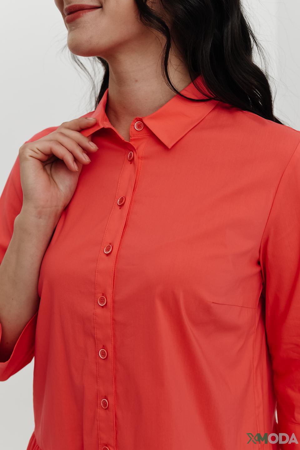Платье рубашка Betty Barclay коралловое