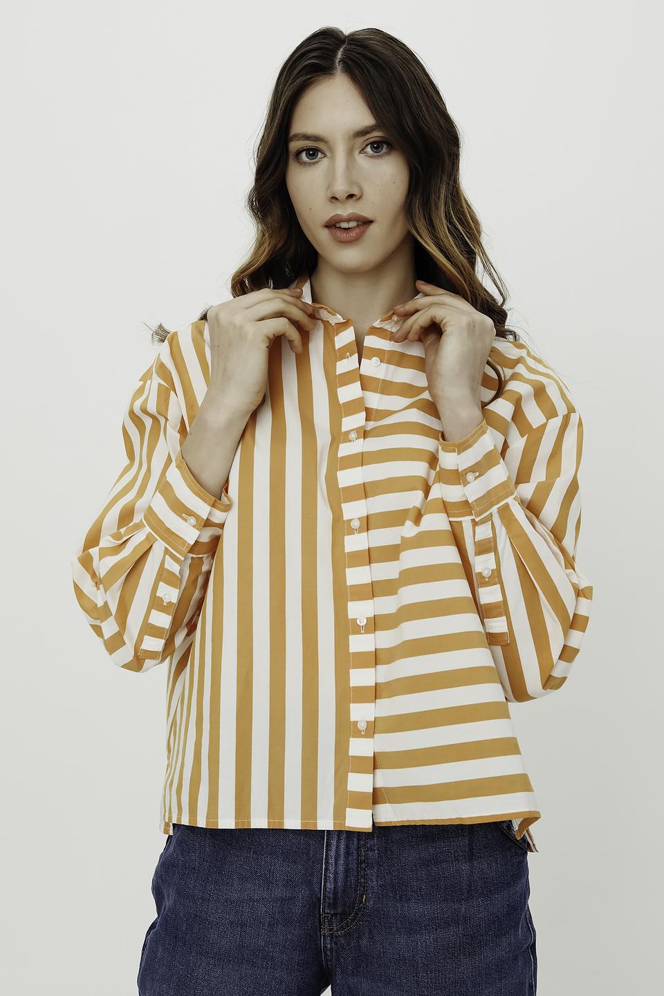 Рубашка s.Oliver в полоску оранжевая