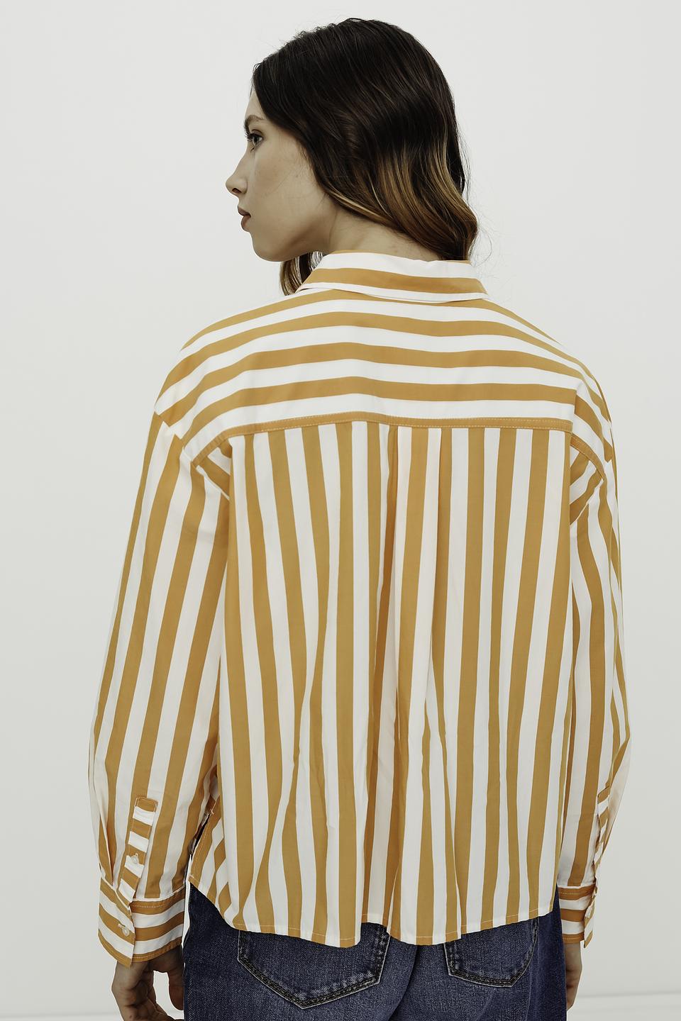 Рубашка s.Oliver в полоску оранжевая