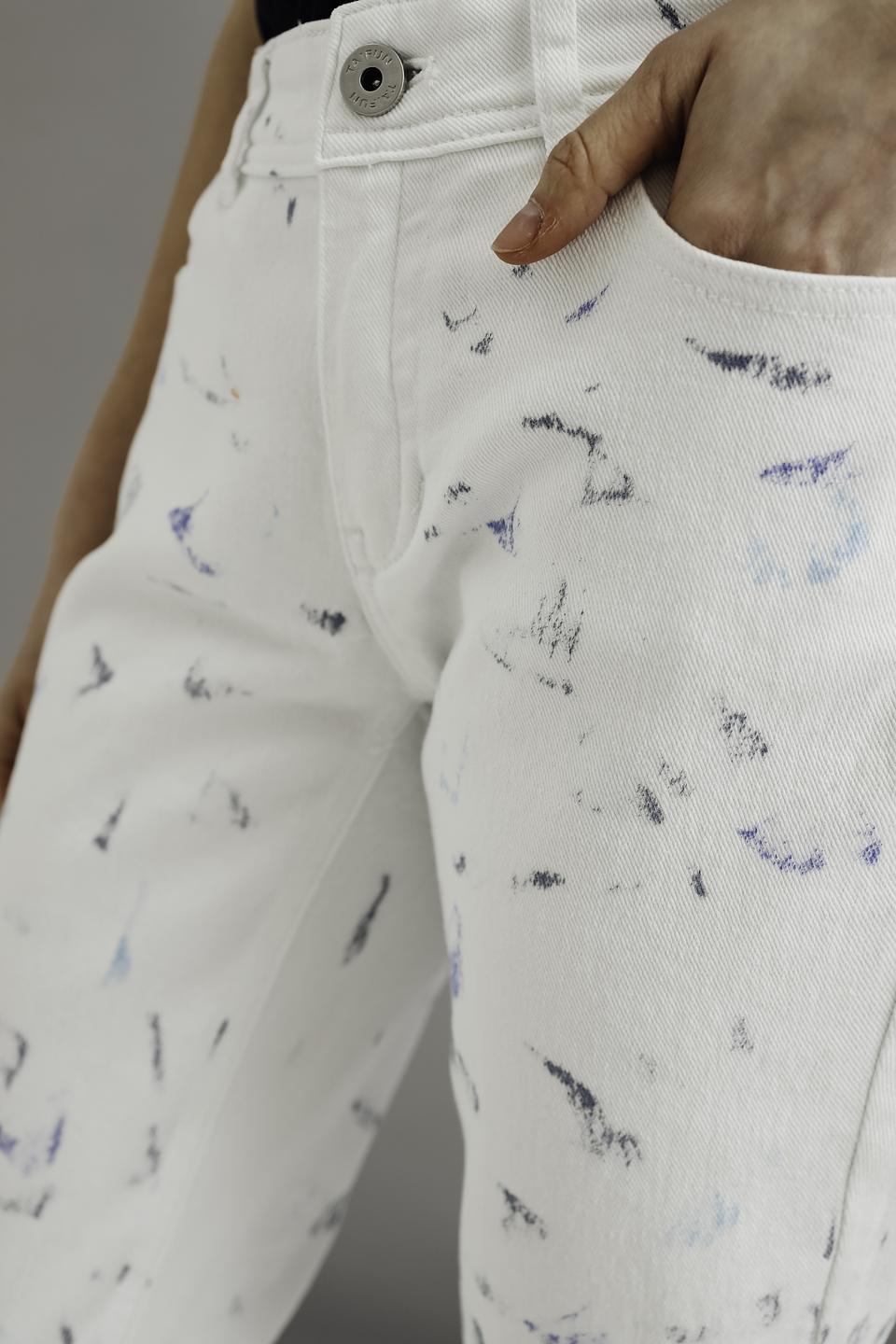 Джинсы Taifun с принтом