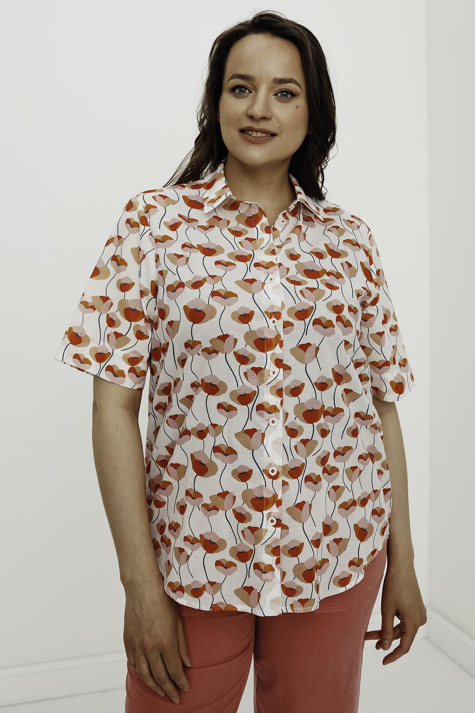 Блуза Erfo с маками