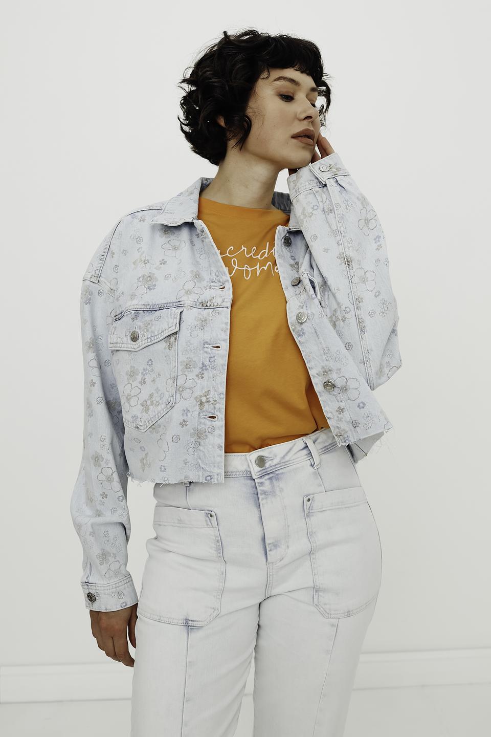 Жакет QS girl с цветочным принтом