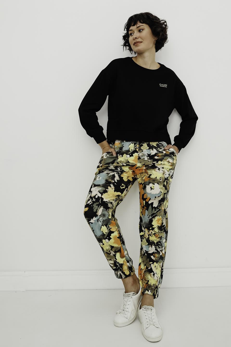 Брюки s.Oliver с цветочным принтом