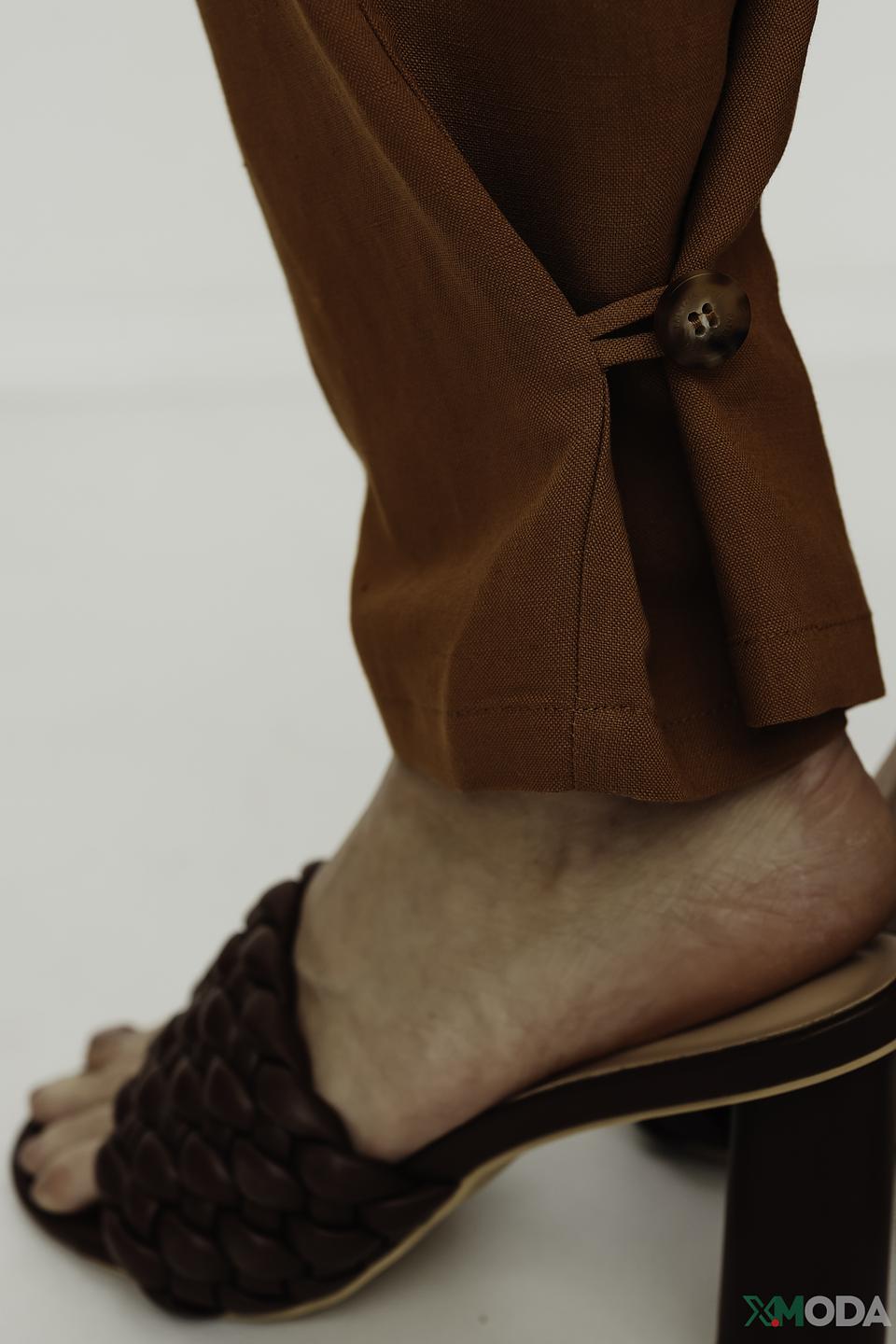 Брюки Patrizia Pepe терракотовые