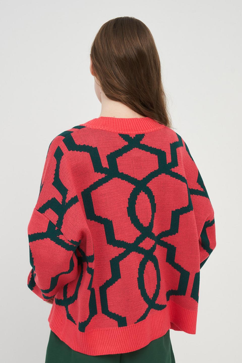 Кардиган BE YOU с узором розовый