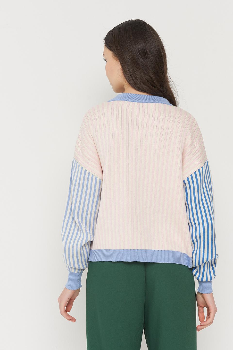 Кардиган BE YOU в полоску голубой