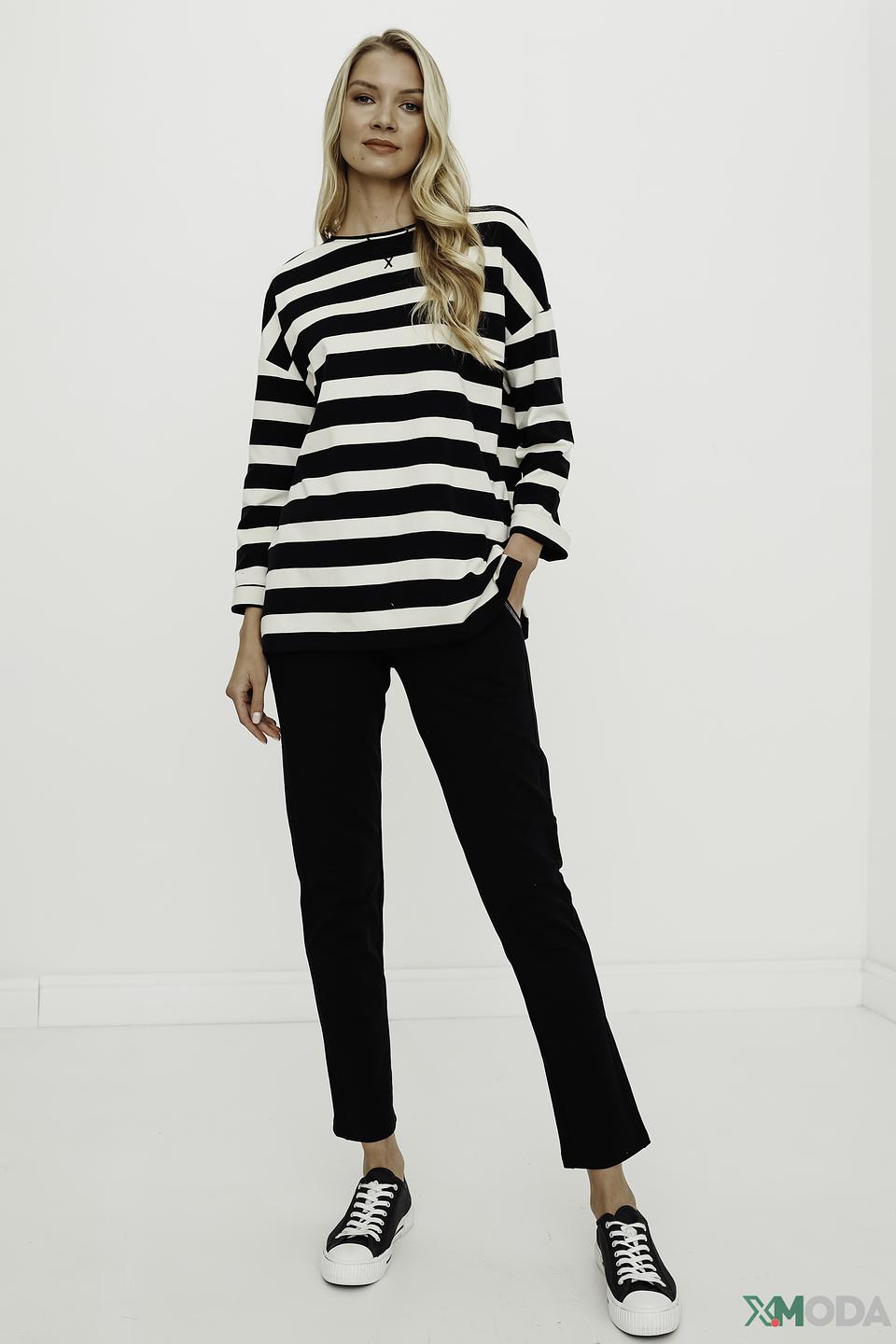 Брюки Betty Barclay черные с манжетами