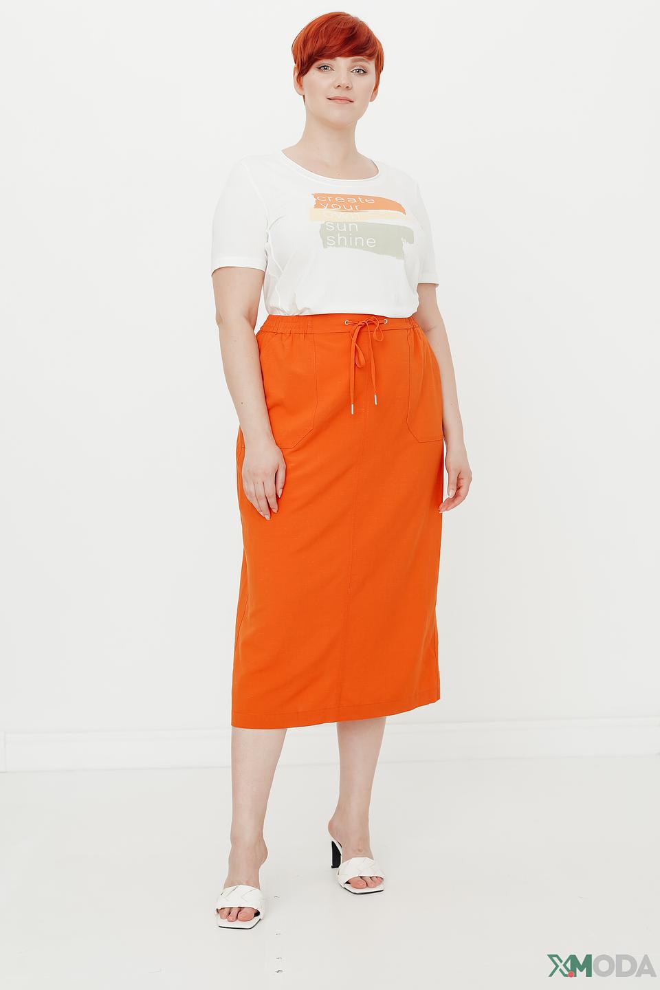 Футболка Samoon с принтом белая