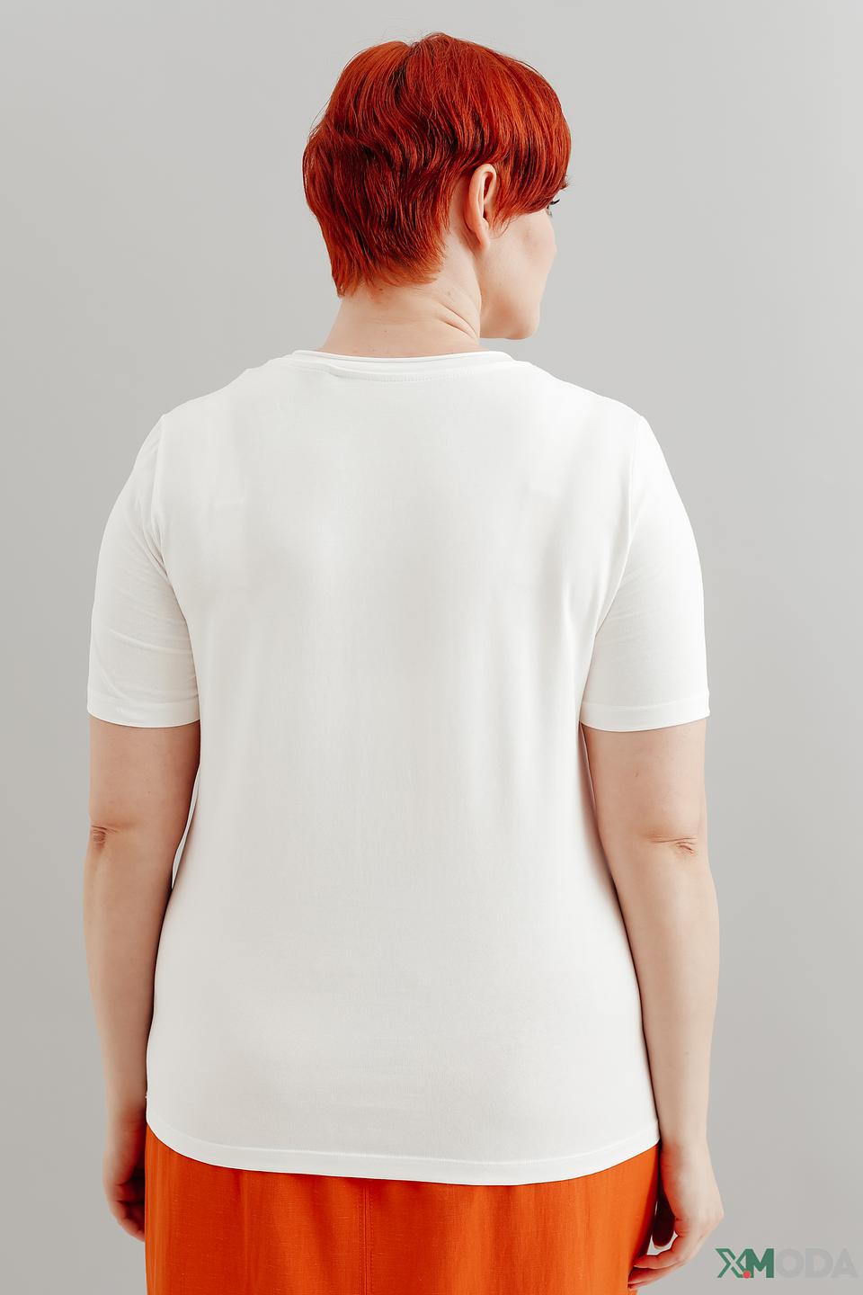 Футболка Samoon с принтом белая