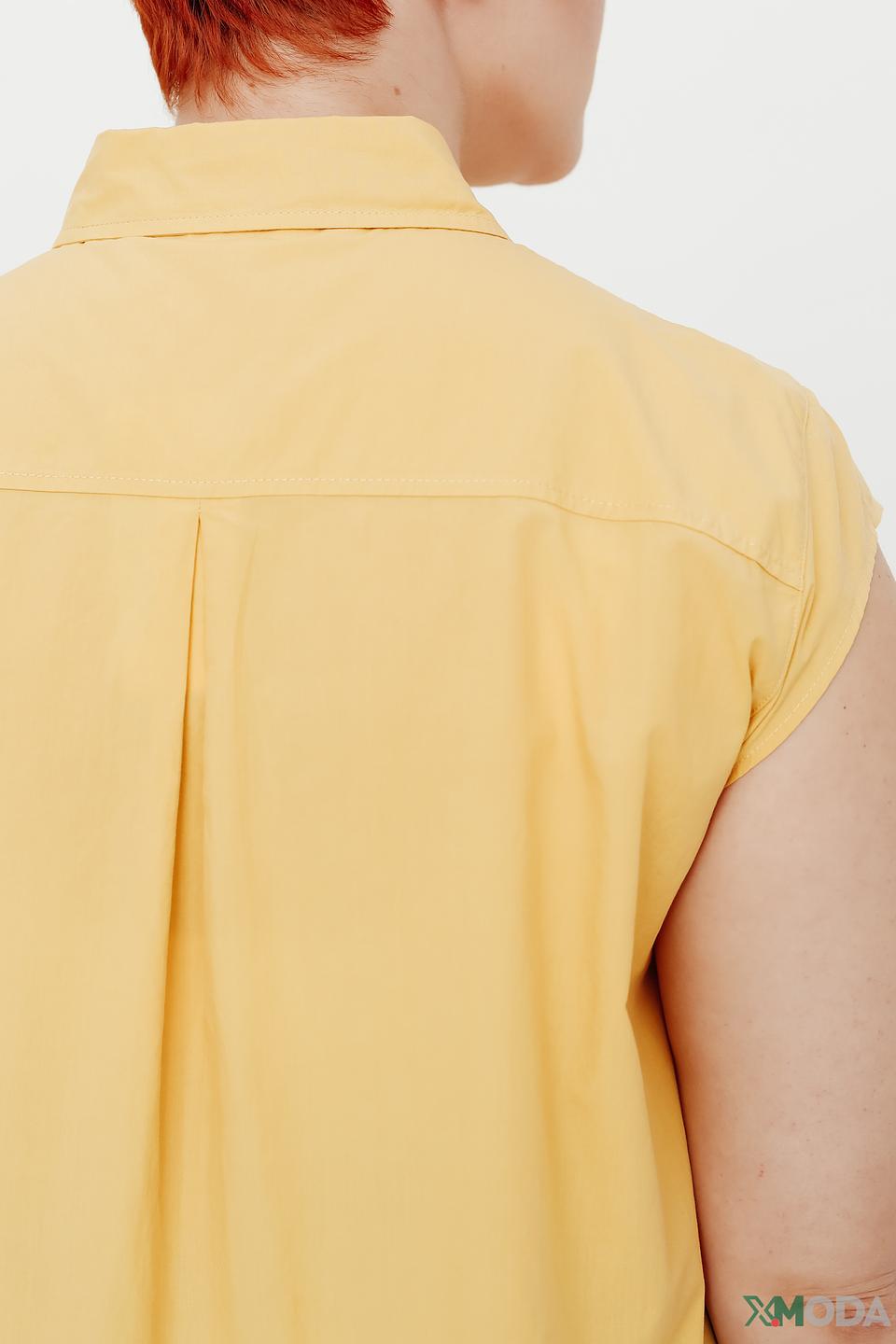 Блуза Gerry Weber желтая с коротким рукавом