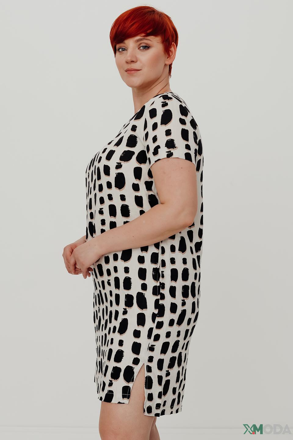 Платье Taifun в чёрно-белый принт