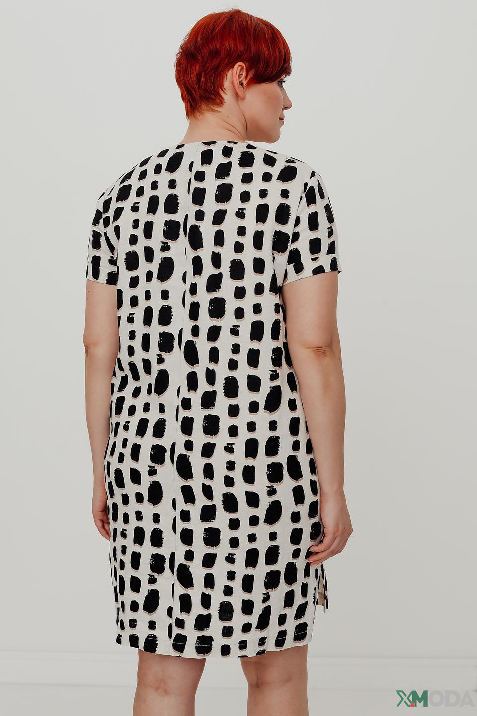 Платье Taifun в чёрно-белый принт
