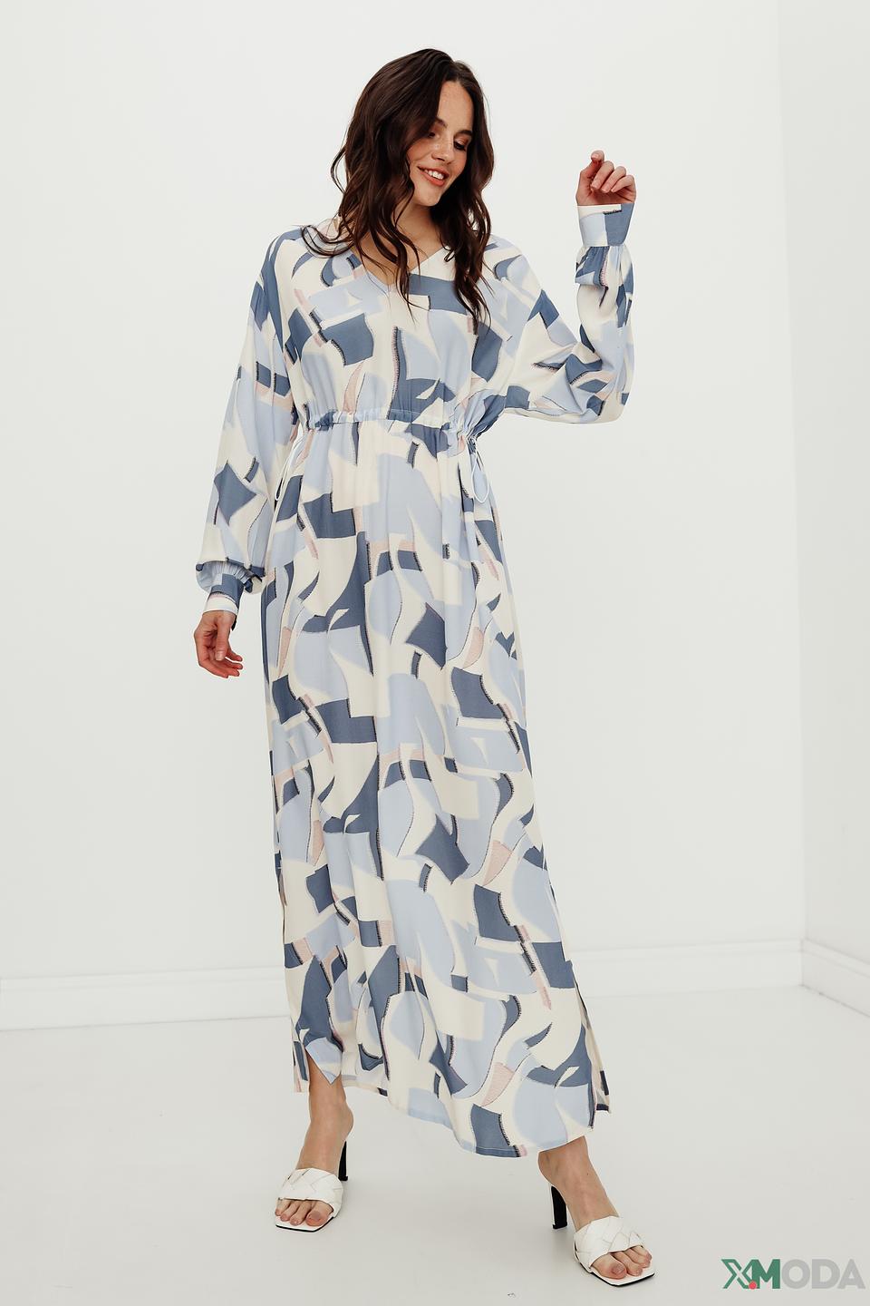 Платье Comma с абстрактным принтом