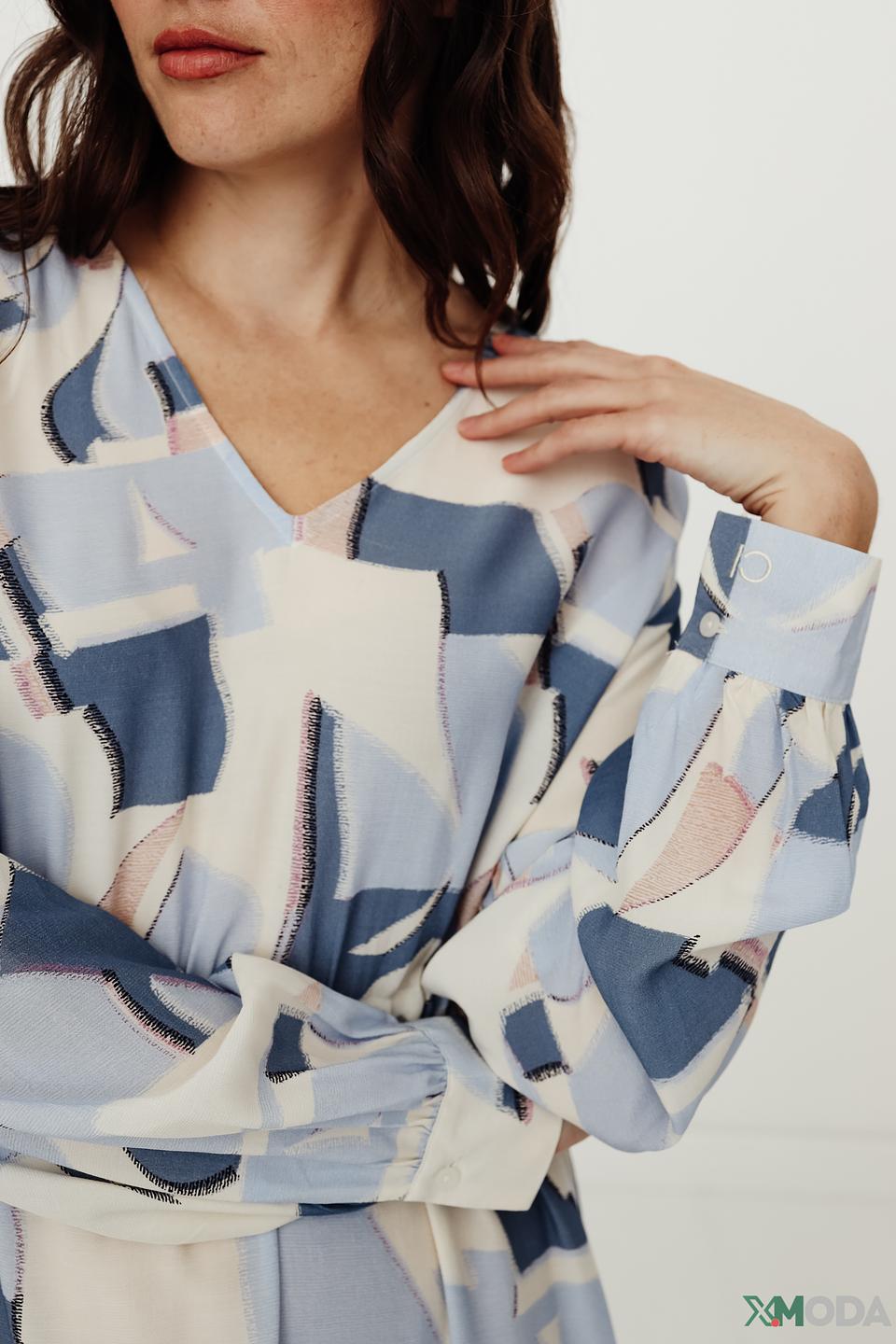 Платье Comma с абстрактным принтом