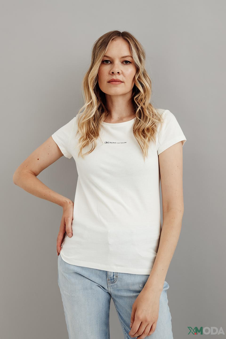 Футболка Tom Tailor denim girl белая