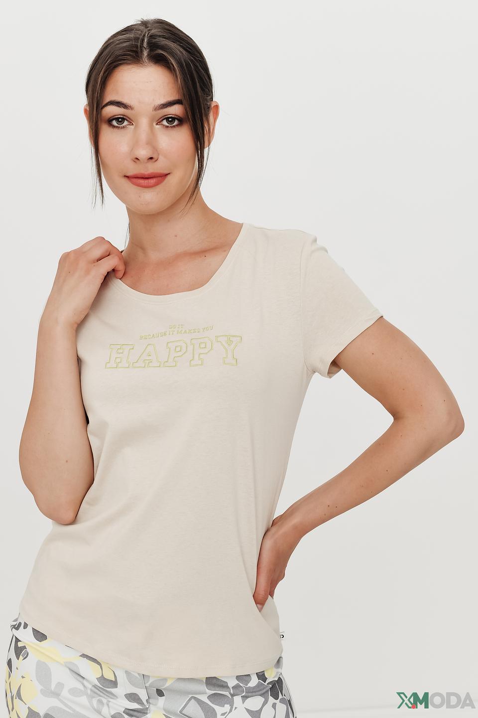 Футболка Tom Tailor denim girl бежевая