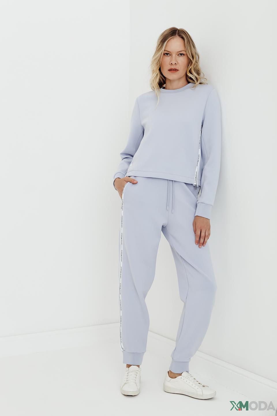 Брюки спортивные Emporio Armani голубые