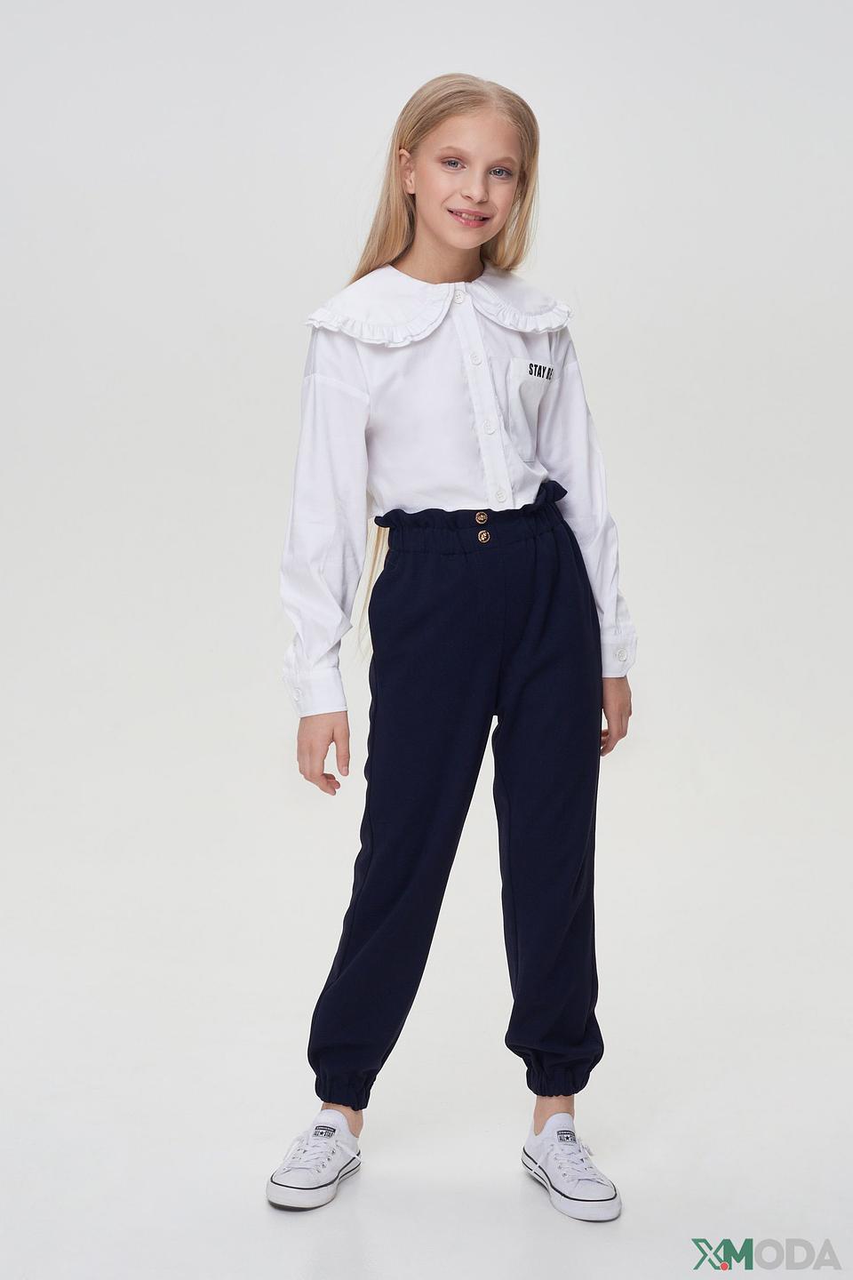 Брюки Choupette дев. с резинкой синие