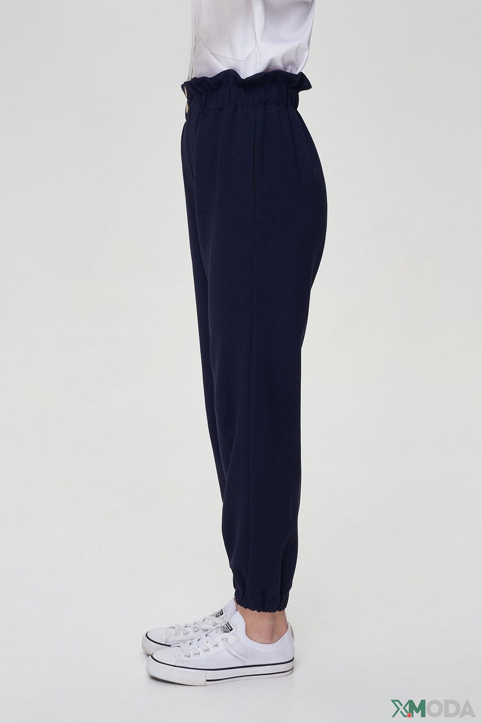 Брюки Choupette дев. с резинкой синие