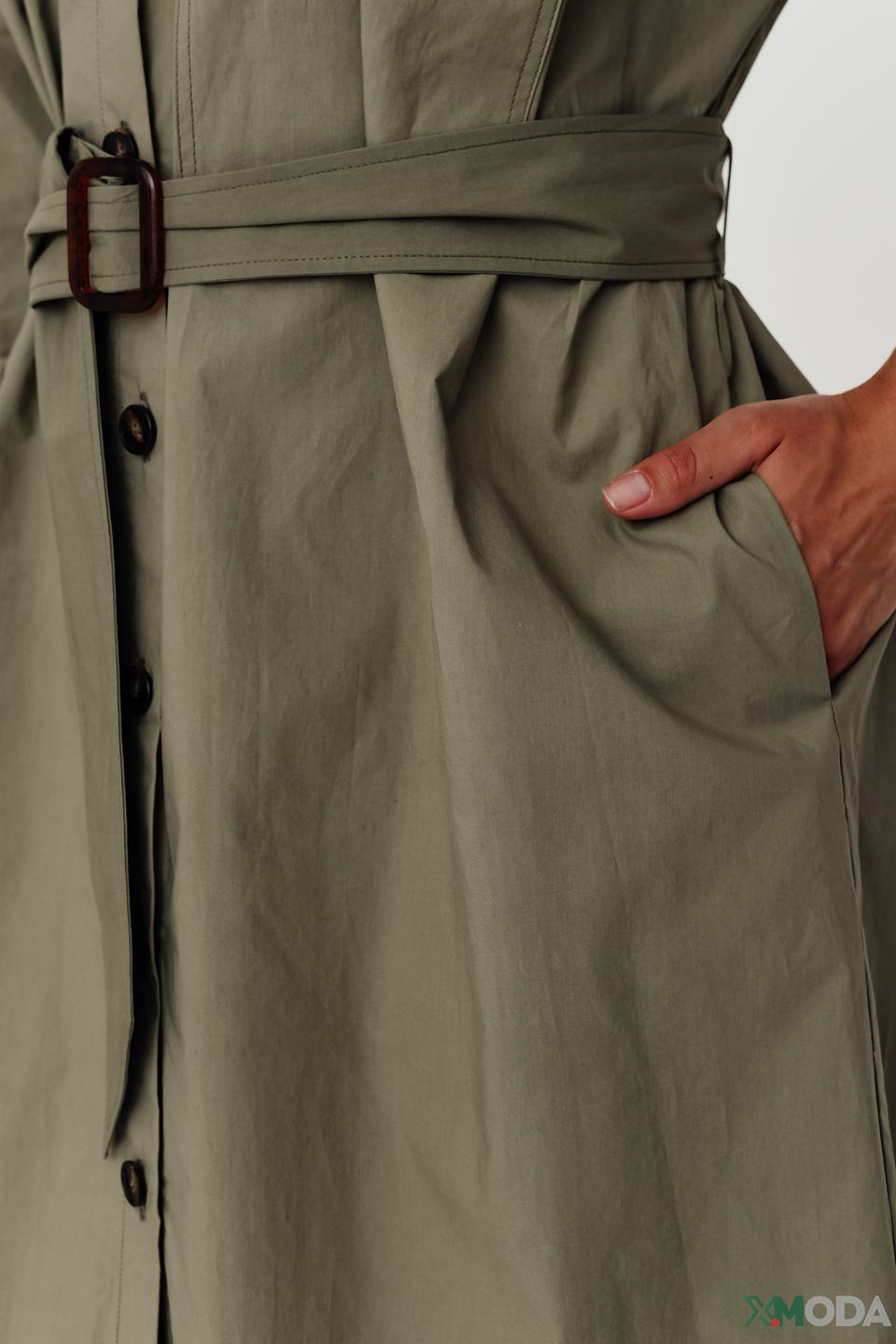 Платье рубашка Cinque хаки