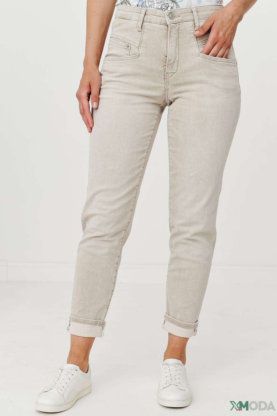 Брюки MAC бежевые с манжетами