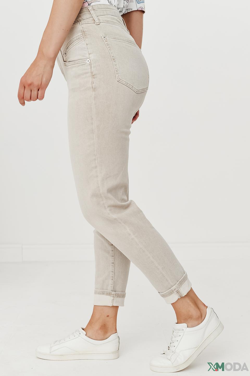 Брюки MAC бежевые с манжетами