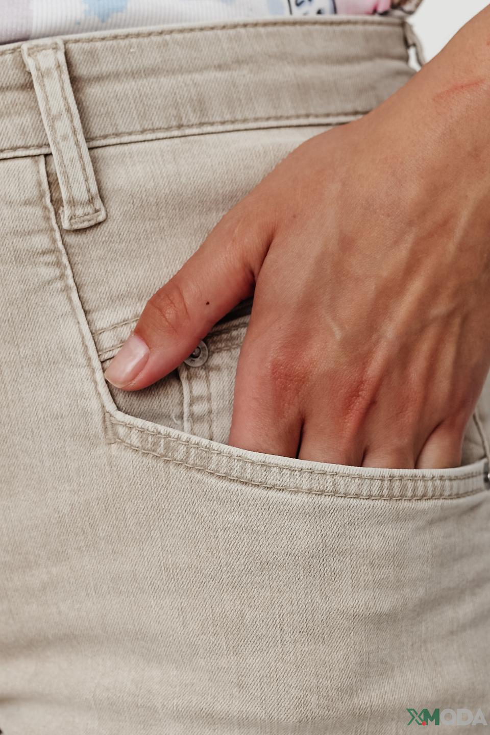 Брюки MAC бежевые с манжетами