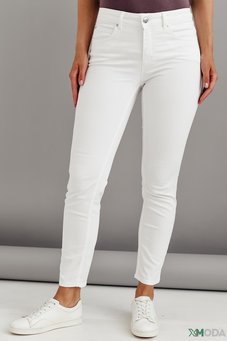 Брюки скинни Oui белые