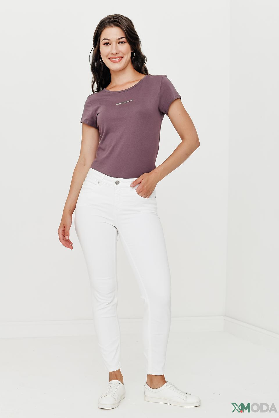 Брюки скинни Oui белые