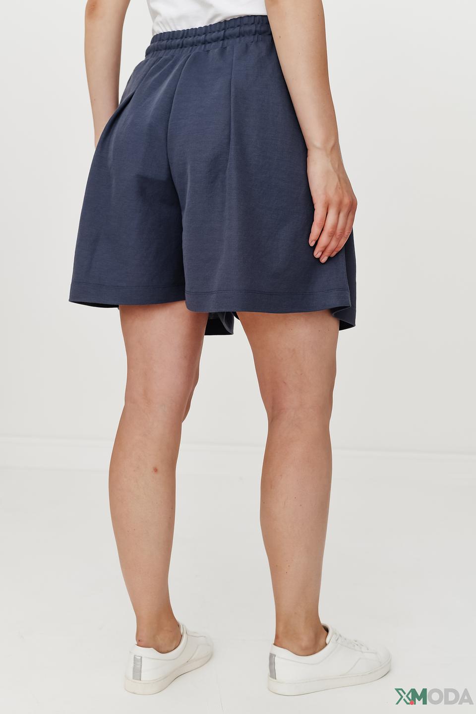 Шорты Emporio Armani синие с завязками