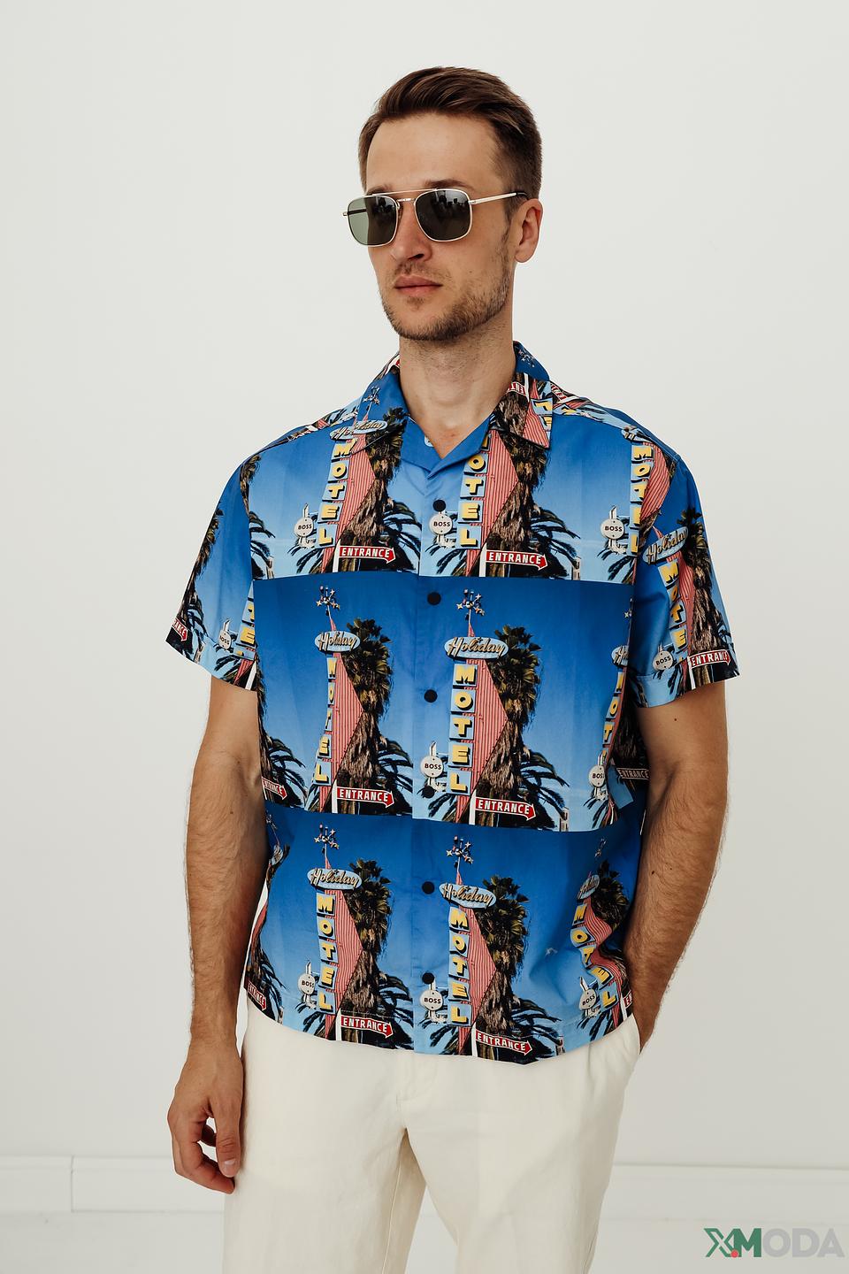 Рубашка Boss Casual с принтом