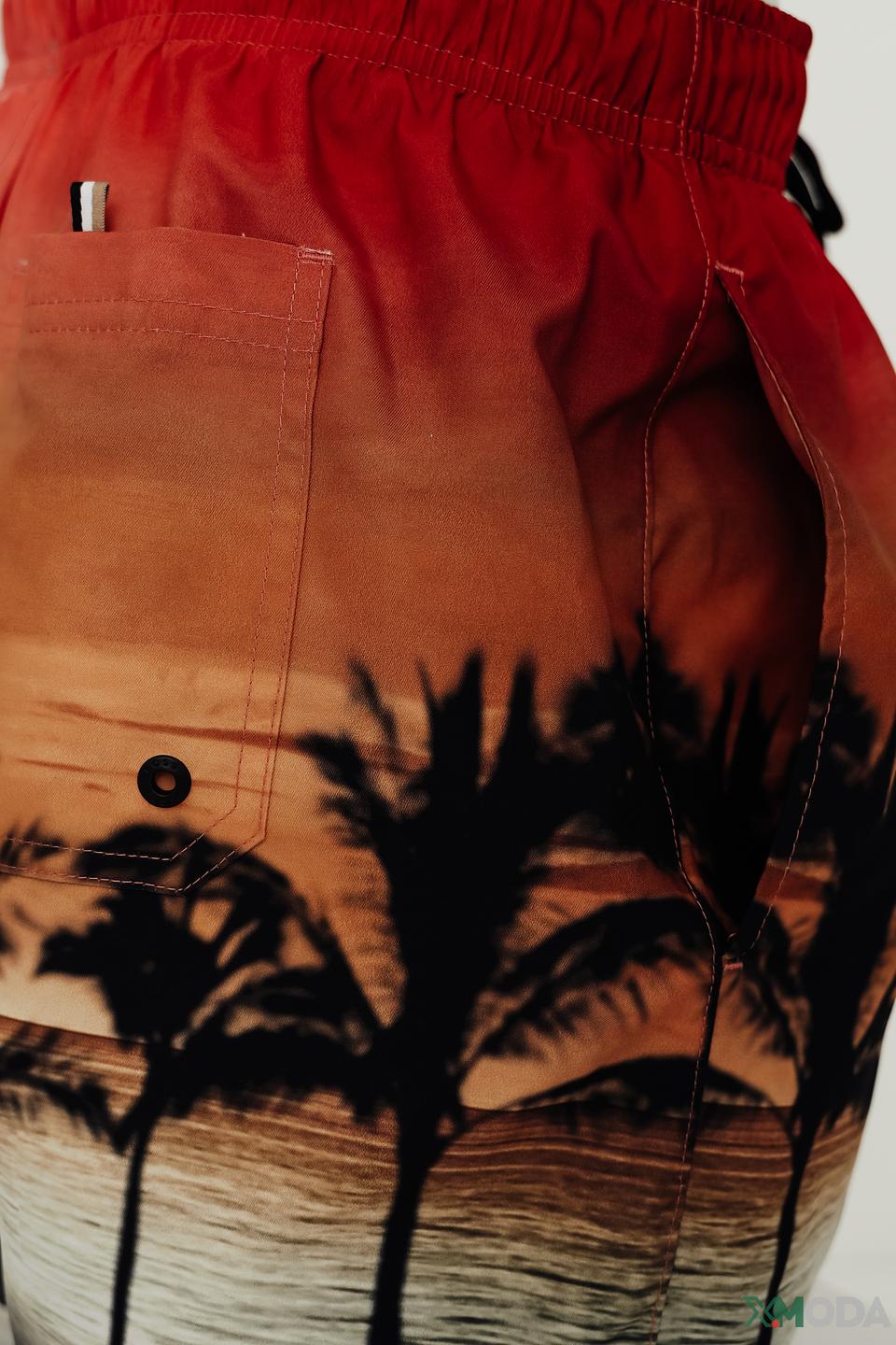 Плавки Boss Business с пальмами оранжевый