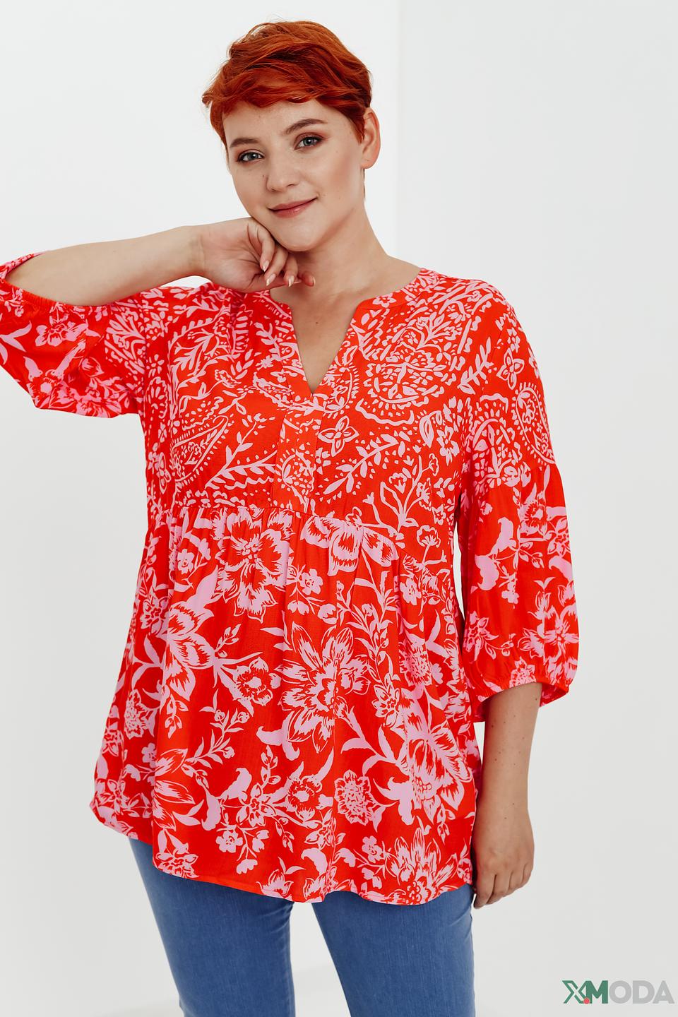 Блуза Via Appia с цветочным принтом