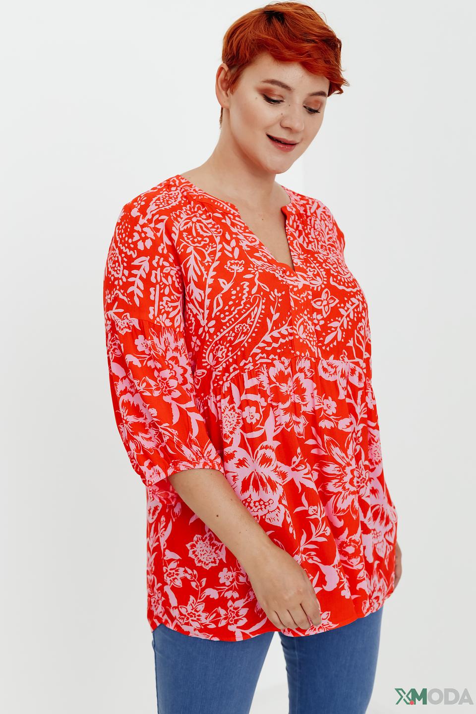Блуза Via Appia с цветочным принтом