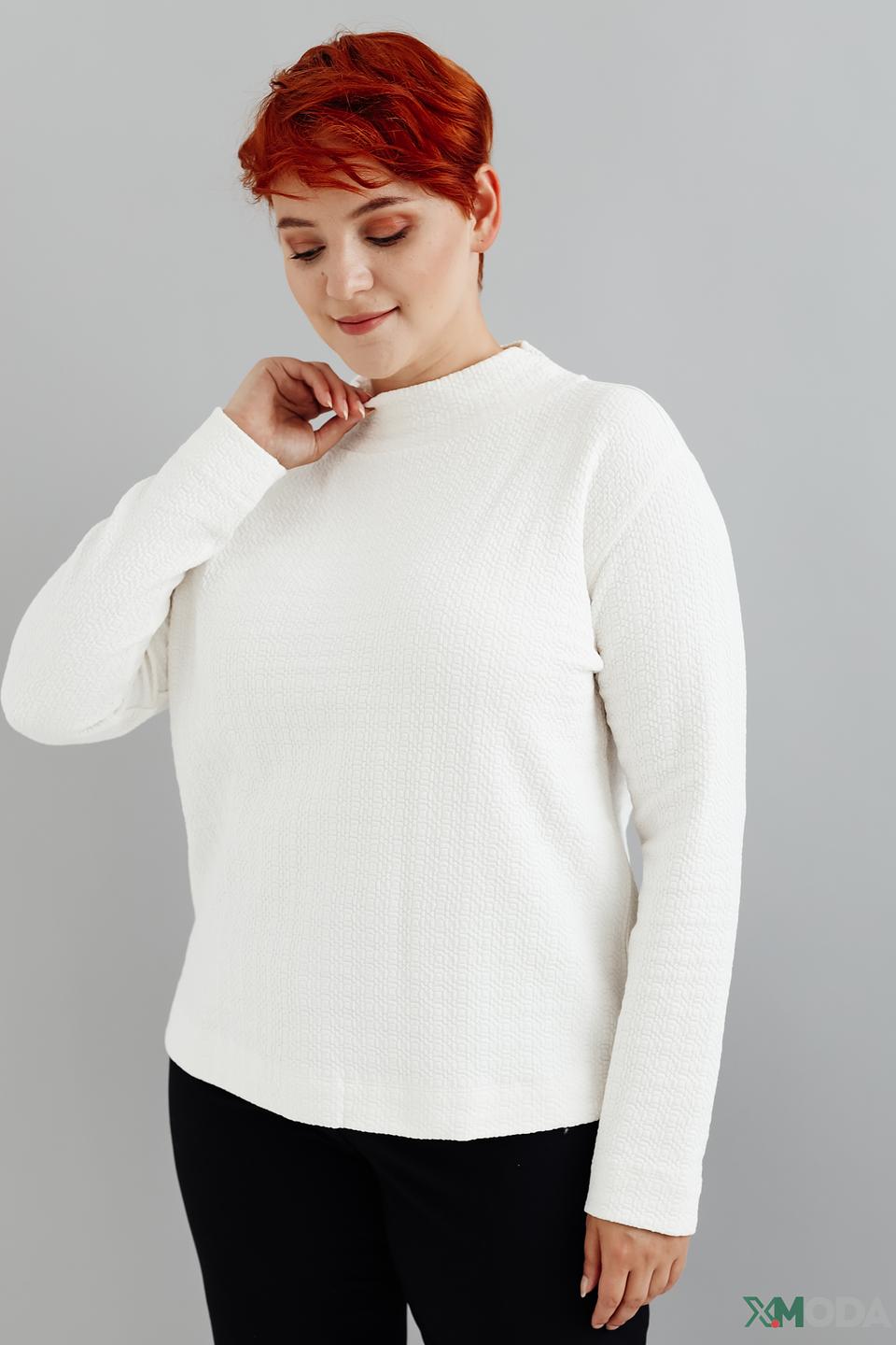 Пуловер Gerry Weber белый с текстурой